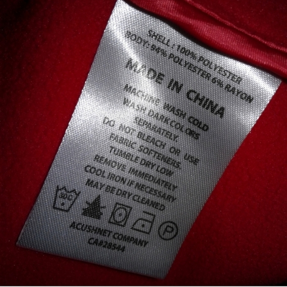 NEW FootJoy Golf Full-Zip Hybrid Jacket Red/Gray XL wind water resistant - Picture 8 of 8